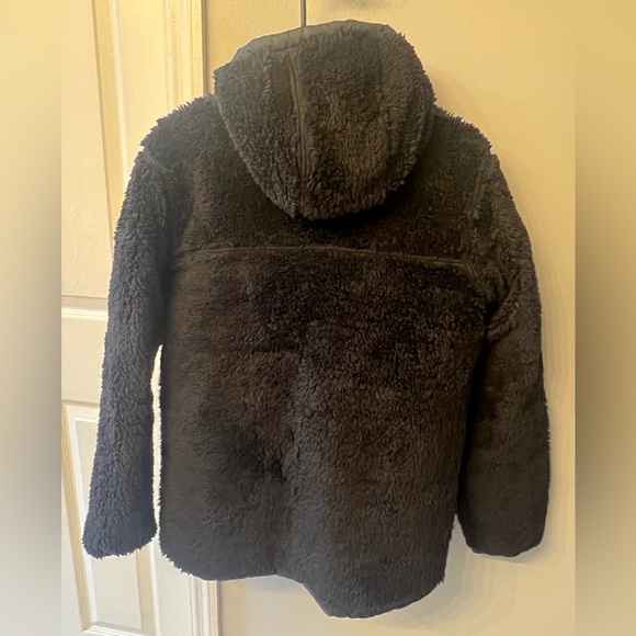 The North Face Black Reversible Puffer Furry Coat - Picture 2 of 4